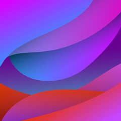 Gradient background wave abstraction