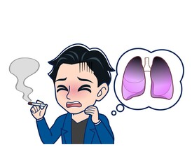 Young man in a blue jacket