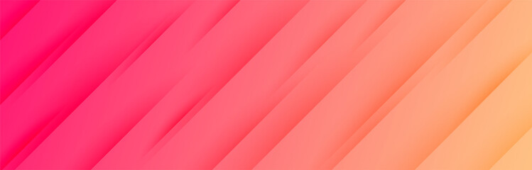 vibrant wide banner with diagonal stripes pattern