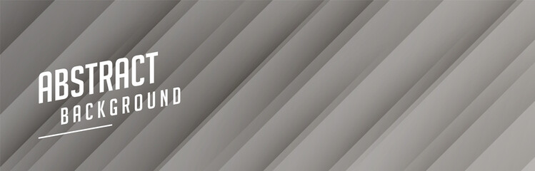 Fototapeta premium gray banner design with stripe shape pattern
