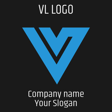VL initials logo, name initials logo, company initials logo, person initials logo.