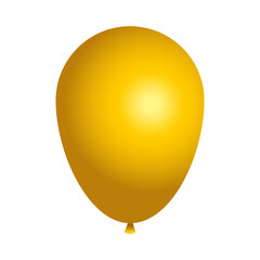gold balloon design, Party celebration and entertainment theme Vector illustration