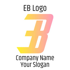 EB initials logo, name initials logo, company initials logo, person initials logo.