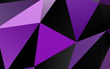 Fototapeta premium Light Purple vector low poly layout.