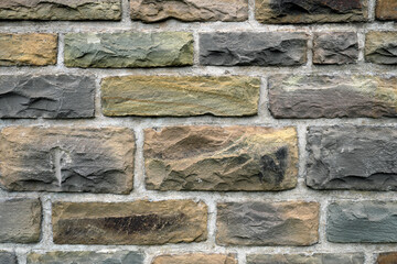 Mauerwerk mit Natursteinen - Stockfoto