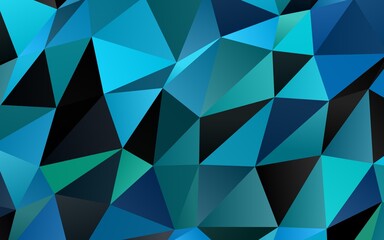Obraz premium Light BLUE vector abstract polygonal texture.