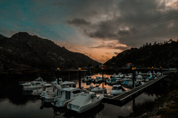 Atardecer en el puerto