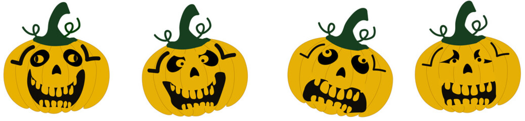 Illustration for halloween cards and web banners. With copy space