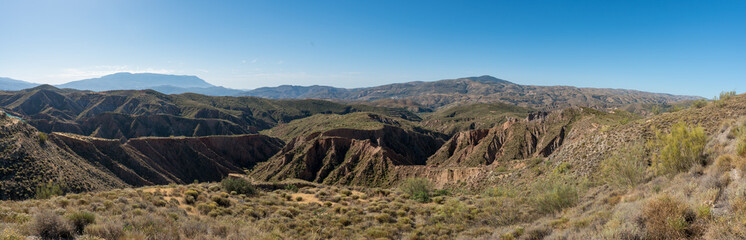 Mountainous landscape in southern Spain