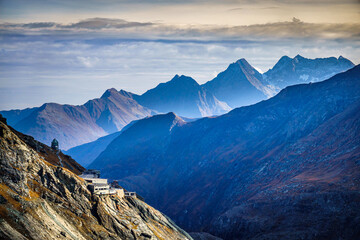 landscape at the Grossglockner mountain in austria