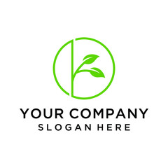 green eco letter K logo