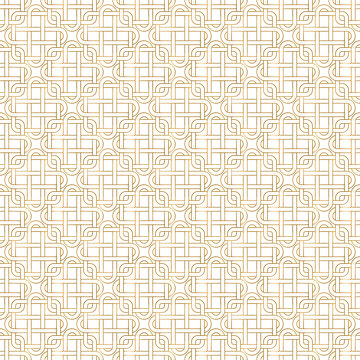 Seamless pattern of golden abstract lines © PerepadiaY