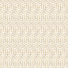 Golden seamless pattern with oriental delicate ornament.