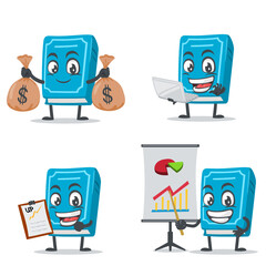 vector illustration of book character or mascot