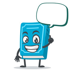 vector illustration of book character or mascot