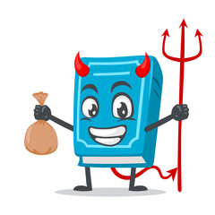vector illustration of book character or mascot