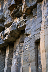 Basalt columns, natural formations