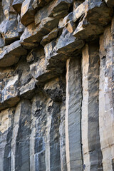 Basalt columns, natural formations