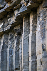 Basalt columns, natural formations