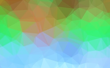 Light Multicolor, Rainbow vector polygonal background.
