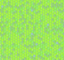 Green honeycomb mosaic. Seamless vector illustration. Follow other mosaic patterns collection.