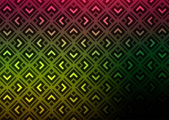 Dark Multicolor, Rainbow vector template with sticks, squares.