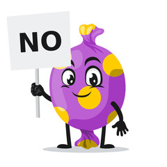 vector illustration of candy mascot or character