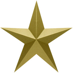 Fototapeta premium golden star isolated on white