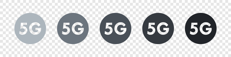 5G icons set. 5g logo. 5th Generation Wireless Internet Network . Vector illustration