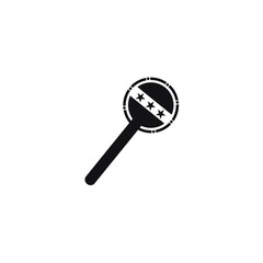 Toy for a baby, baby rattle line icon on white background EPS Vector