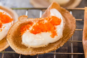 Thai pancake it is delicious snacks for any time