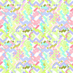Hipster fashion .Trendy seamless pattern in Memphis style and with different shapes i. Jumble design . Repeating zigzag smooth lines vector background . Cool geometric texture .
