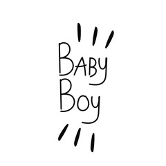 Baby boy, new child, newborn, joy family isolated on white background EPS Vector