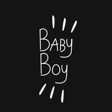Baby boy, new child, newborn, joy family isolated on white background EPS Vector