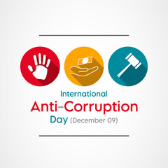 Vector illustration on the theme of International Anti Corruption day observed each year on December 09th across the globe.