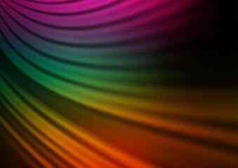 Obraz premium Dark Multicolor, Rainbow vector blurred bright pattern.