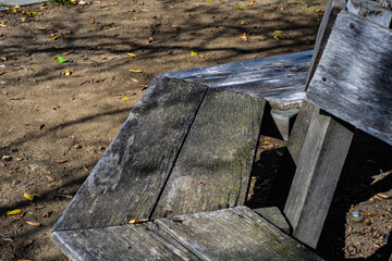 Fototapeta na wymiar Old wooden chair outdoor