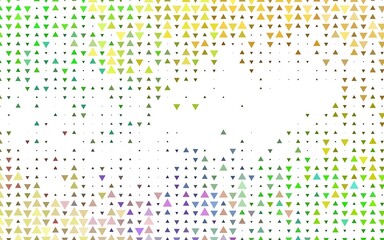 Light Multicolor, Rainbow vector backdrop with lines, triangles.