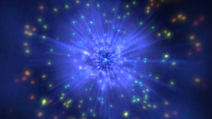Fototapeta premium Space background. realistic colorful cosmos