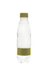 Layout bottles for soft drink on a white background with a blank label
