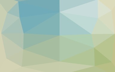 Light Blue, Green vector shining triangular background.
