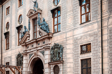 Street view of downtown Munich, Germany.