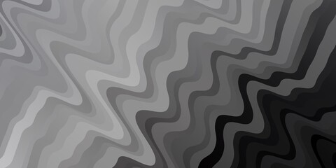 Fototapeta premium Light Gray vector background with curves.