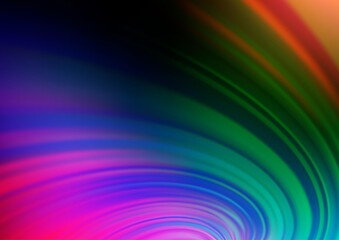 Dark Multicolor, Rainbow vector abstract blurred template.