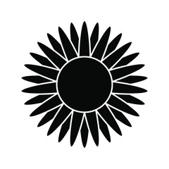 Flower icon trendy design template on white background