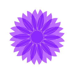 Flower icon trendy design template on white background