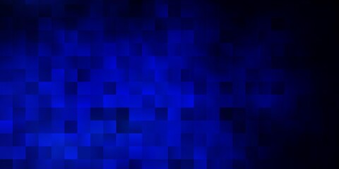 Fototapeta premium Dark BLUE vector template with rectangles.