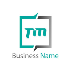 Logo TM Business Letter Logo Design With Simple style