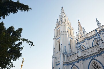 Exterior of St. Mary's Cathedral Church Madurai, Tamil Nadu