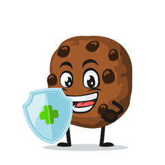 vector illustration of chocochips mascot or character